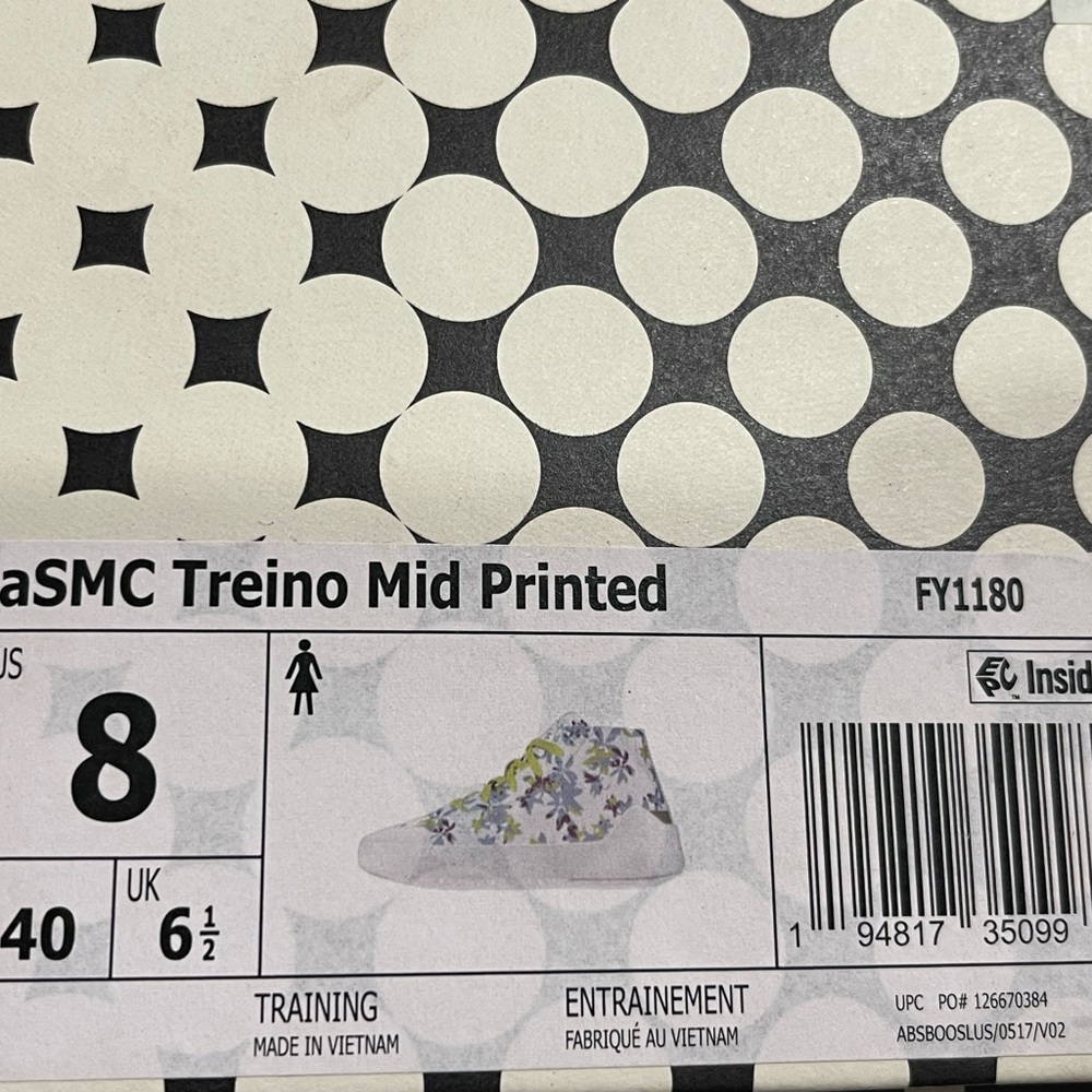 Adidas by Stella McCartney Floral High-Top Sneakers - White and Yellow - Picture 8 of 9